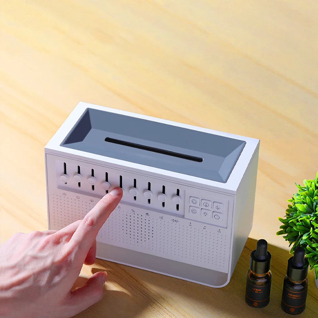 Transform Your Space with the New Baby White Noise Sleep Machine - Aromatherapy, Humidifier & Bluetooth Speaker in One!