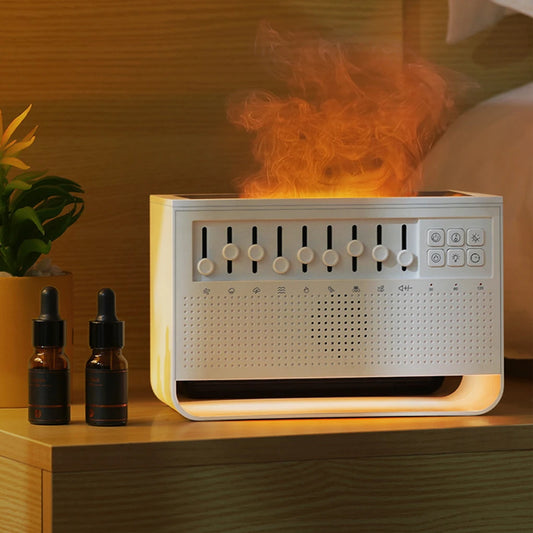 Transform Your Space with the New Baby White Noise Sleep Machine - Aromatherapy, Humidifier & Bluetooth Speaker in One!